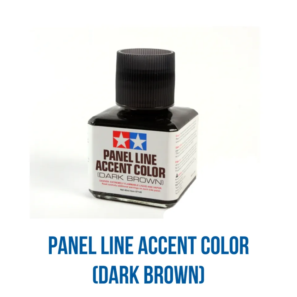 ART HUB TAMIYA Panel Line Accent Color 40 ml (Various Colors, Enamel Paint,  Model Toy Painting)
